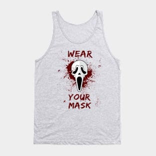 Wear Your Mask Scream Ghostface Tank Top
